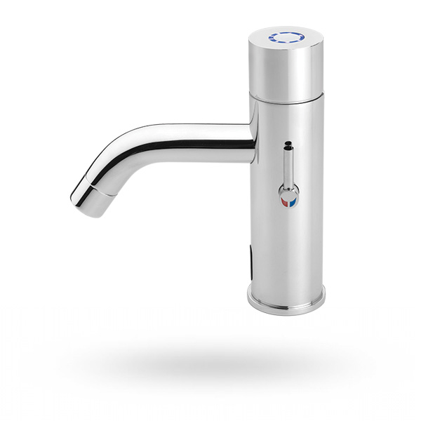 Touch free electronic faucet for deck mounted installations MIRANDA_DOMUS