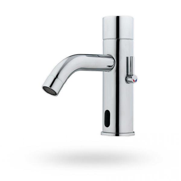 Touch free electronic faucet for deck mounted installations MIRANDA_DUO